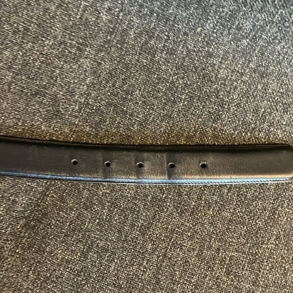 Coach Navy Blue Leather Belt 42 - Picture 9 of 10